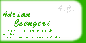 adrian csengeri business card